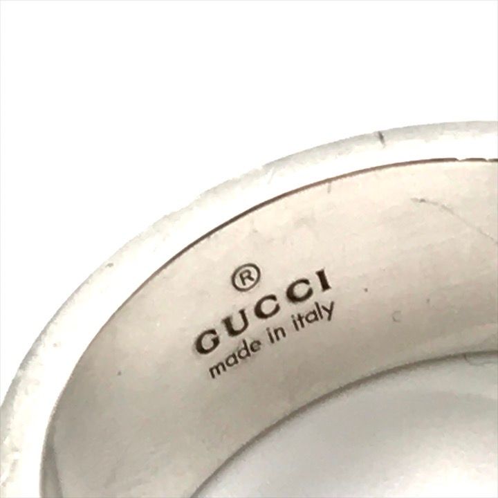 Gucci Brandet Ring Silver