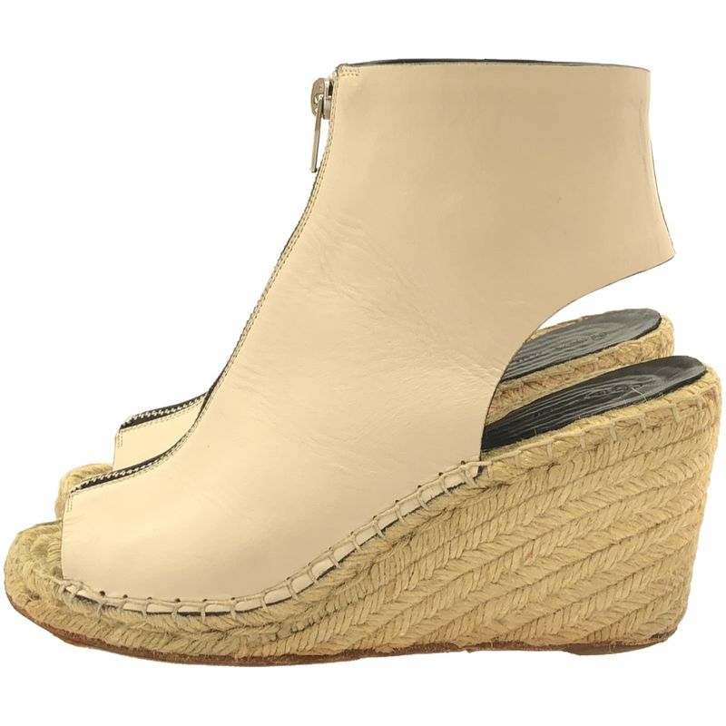 Celine 13ss Phoebe Period Center Zip Espadrille Sandals Pink 3