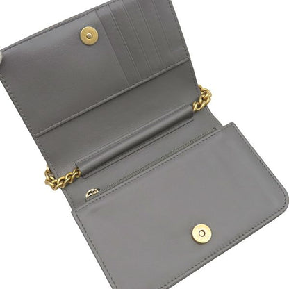 Chanel Chain Wallet Boy Chanel Chain Shoulder Mini Caviar Skin Grey Vintage
