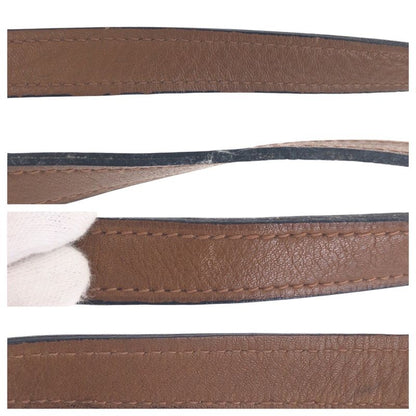 Gucci Vintage Old Gucci Sherry Line Black Brown GG Canvas/leather Shoulder Bag