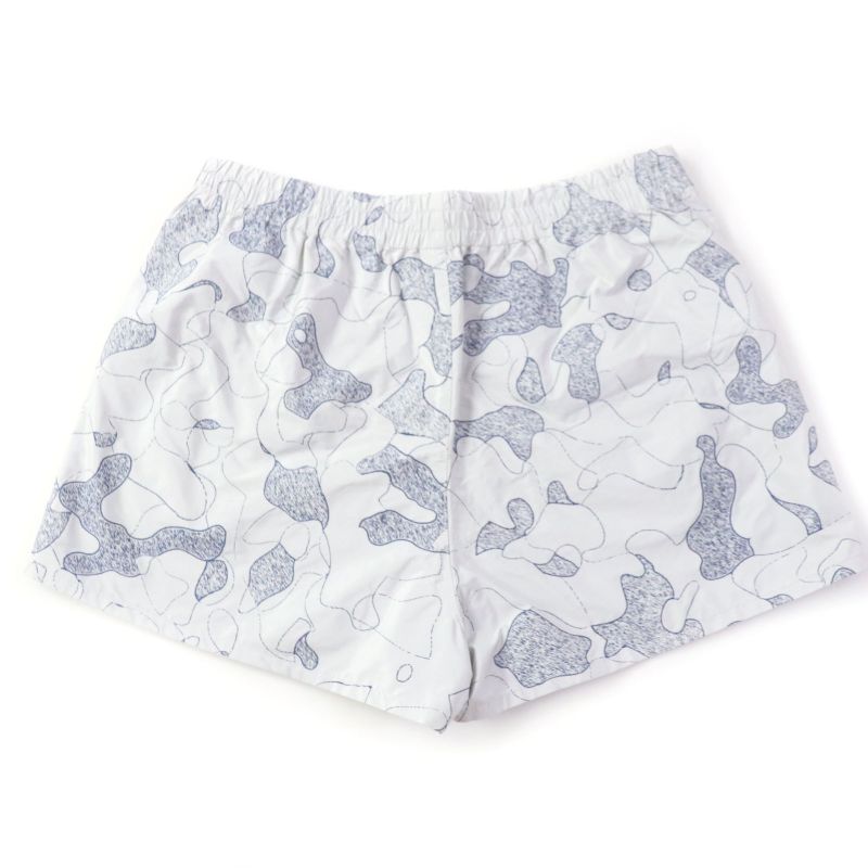 Christian DIOR 047p21a2863 Camouflage Pattern Shorts With Logo Charm Grey Navy