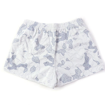Christian DIOR 047p21a2863 Camouflage Pattern Shorts With Logo Charm Grey Navy