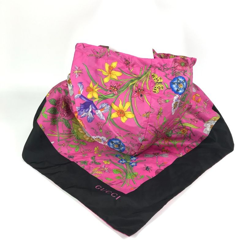 Gucci Poncho Flora Floral 555181 Nylon Pink