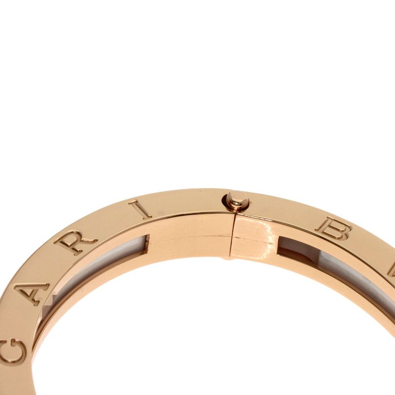 Bvlgari Bulgari B-zero1 Bee Zero One M White Ceramic Bracelet 18K Pink Gold