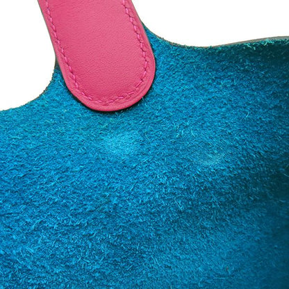 Hermes Handbag Picotin Lock MM Eclat Taurillon Clemence Swift Blue Frida and