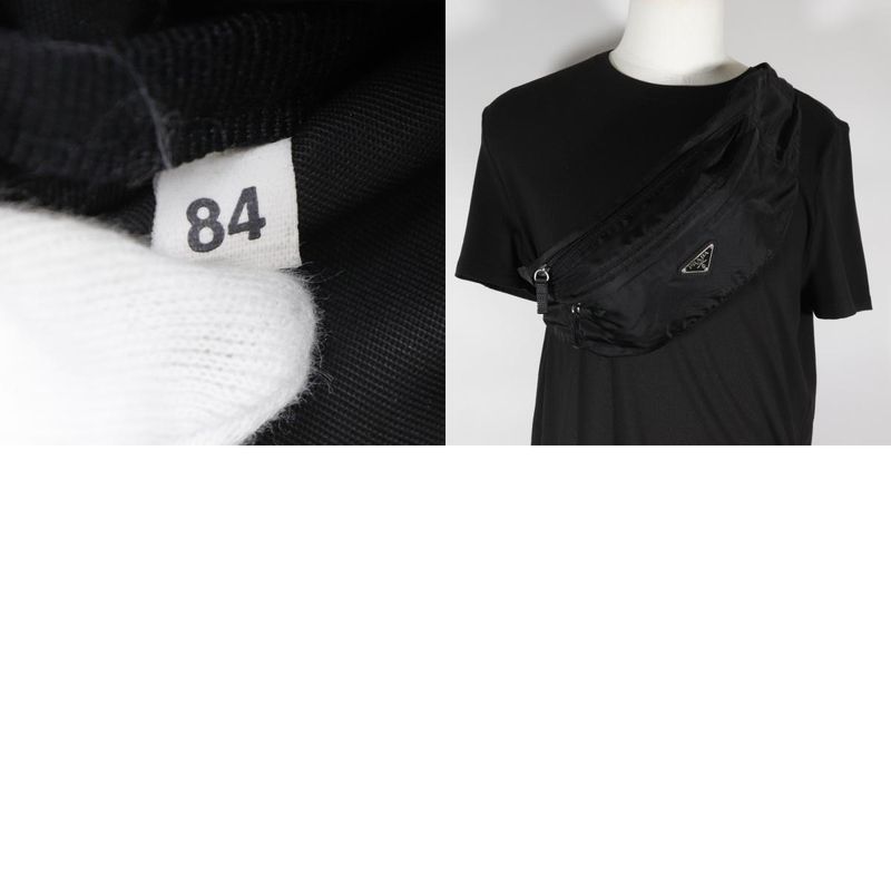 Prada Waist Pouch Nylon NERO Black Unisex Body Bag