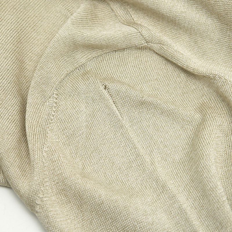 Hermes Silk Sweater Knit S Light Hand Beige