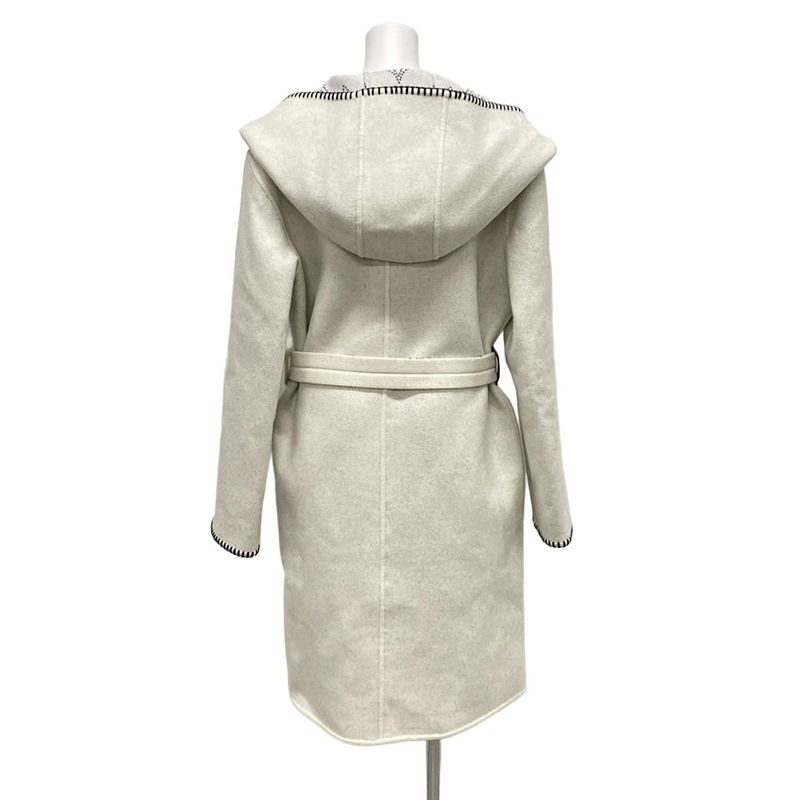 Louis Vuitton Coat Size 36 S Women's Hooded Wrap Coat Mahina Foco04r90 Light