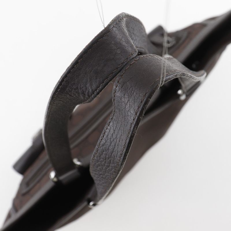 Gucci Abbey Line Outlet GG 268639 Nylon Canvas Brown Ladies Tote Bag