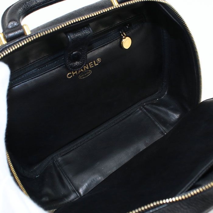 Chanel 2WAY Vanity Bag Coco Mark A07061 Shoulder Bag Caviar 4505942 Ladies