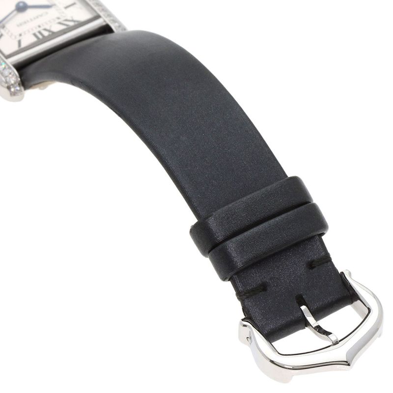 Cartier W4ta0016 Tank Mast De Cartier SM Wristwatch SS Leather Ladies