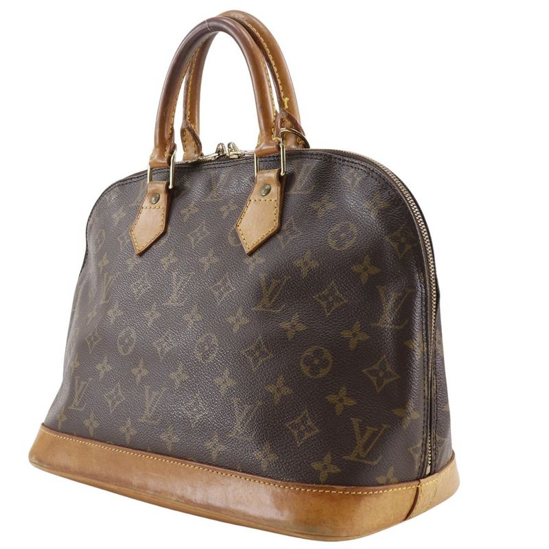 Louis Vuitton Alma M51130 Monogram Canvas Brown Vi0936 Ladies Handbag