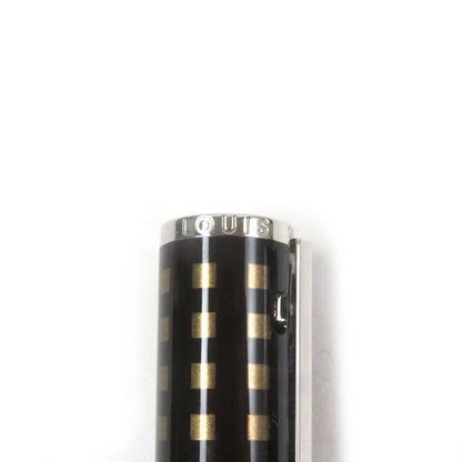 Louis Vuitton N79144 Jetluck Damier Capped Ballpoint Pen Dark Brown Gold With