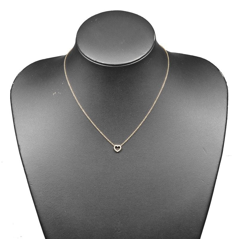 Tiffany & Co Metro Heart 18K Pink Gold And Diamonds Ladies 2g Necklace