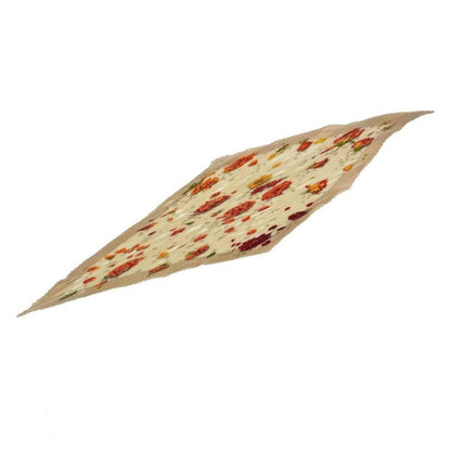 Hermes LA Rosee Anne Gavarni Rose Drop Scarf Silk Pleated Beige With Box