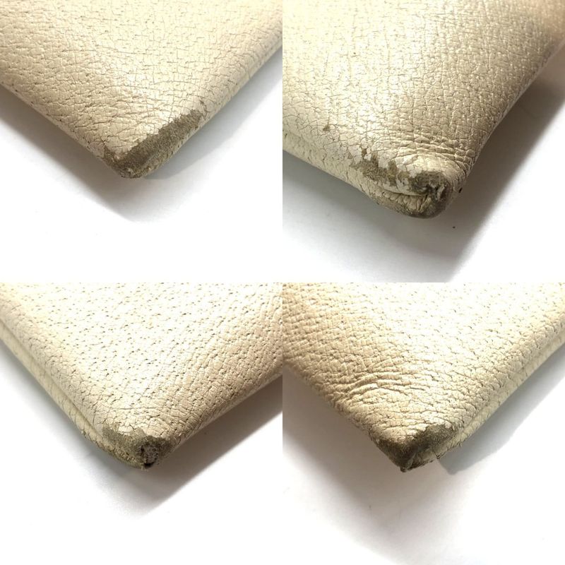 Prada Canvas Tote Bag Handbag Triangle Logo Leather Ivory Beige White Ladies