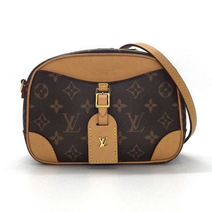 Louis Vuitton Shoulder Bag Deauville MINI M45528 Monogram Canvas Beige Leather