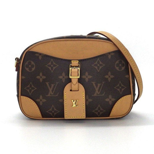 Louis Vuitton Shoulder Bag Deauville MINI M45528 Monogram Canvas Beige Leather