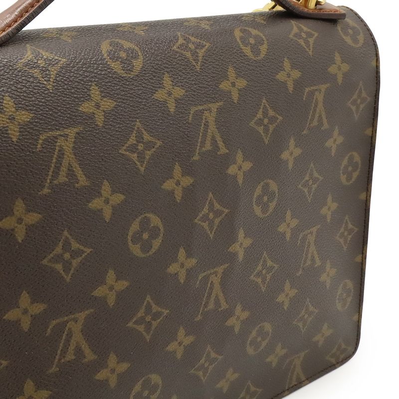 Louis Vuitton Monogram Monceau 28 Second Bag Handbag Business Bag 2WAY Shoulder