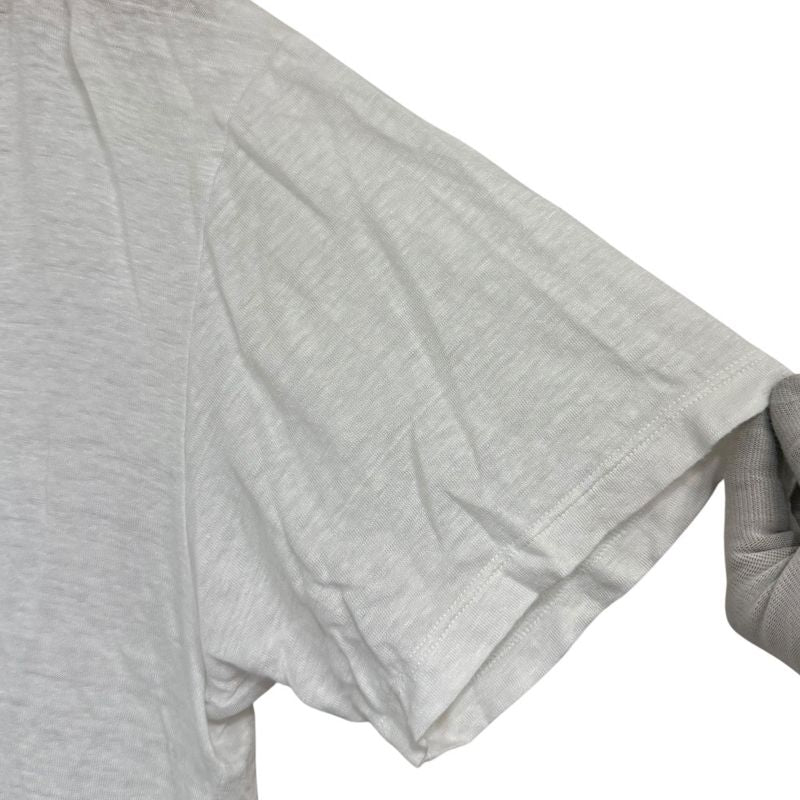 Gucci Michele Period Short Sleeve V-Neck T-Shirt Cut and Sewn Size S White