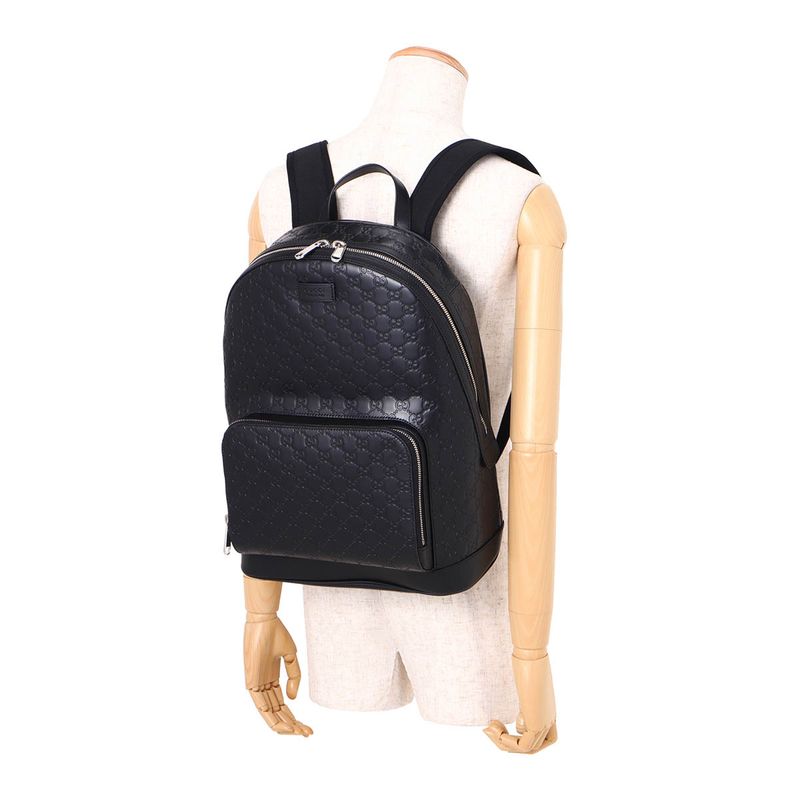 Gucci Backpack Sac Guccissima Black