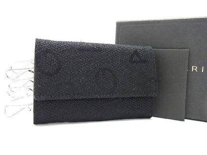Bvlgari Maxi Logo Canvas 6-strand Key Case Key Case Men's Black Bd6494