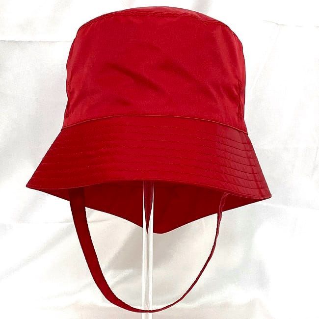 Prada Hat Red 2hc280 Excellent Condition Cleaned