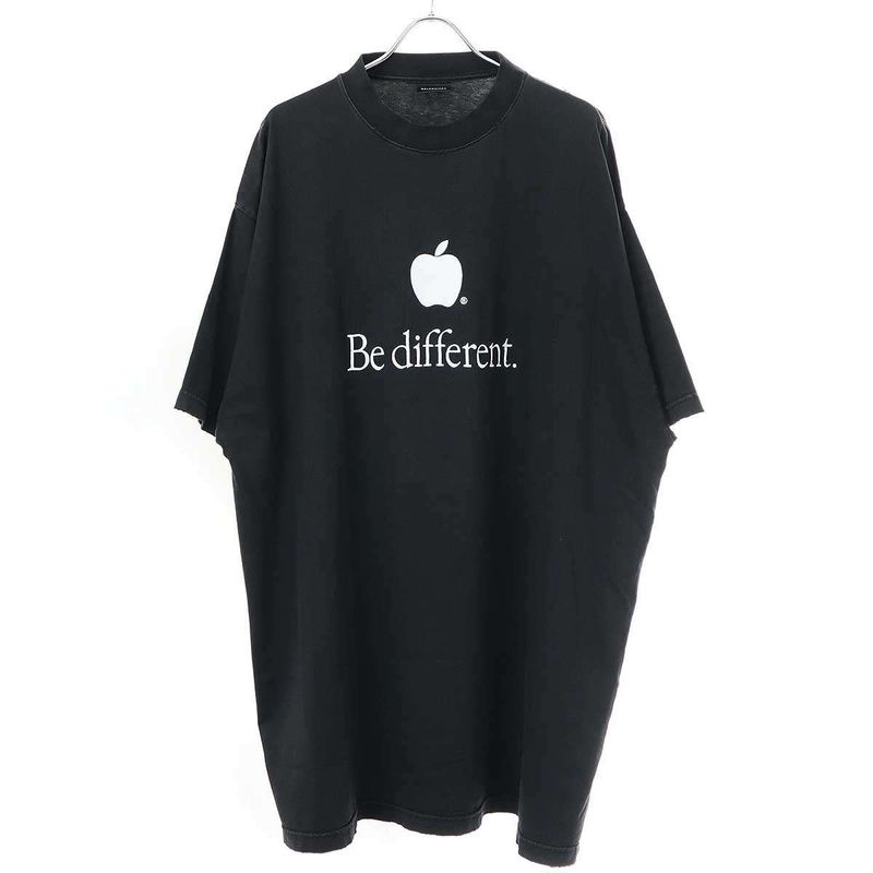 Balenciaga Be Different Oversize D T-Shirt 712398 Tnvb3 Black 4
