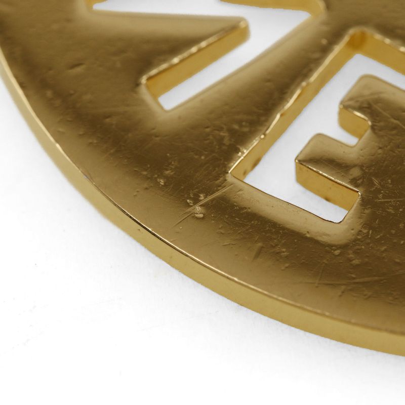 Chanel Round Logo Vintage Gold Plated Ladies 170g Necklace