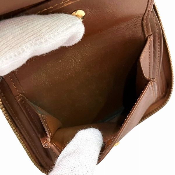 Louis Vuitton Monogram Vernis Blume M91152 Round Zipper Bifold Wallet Unisex