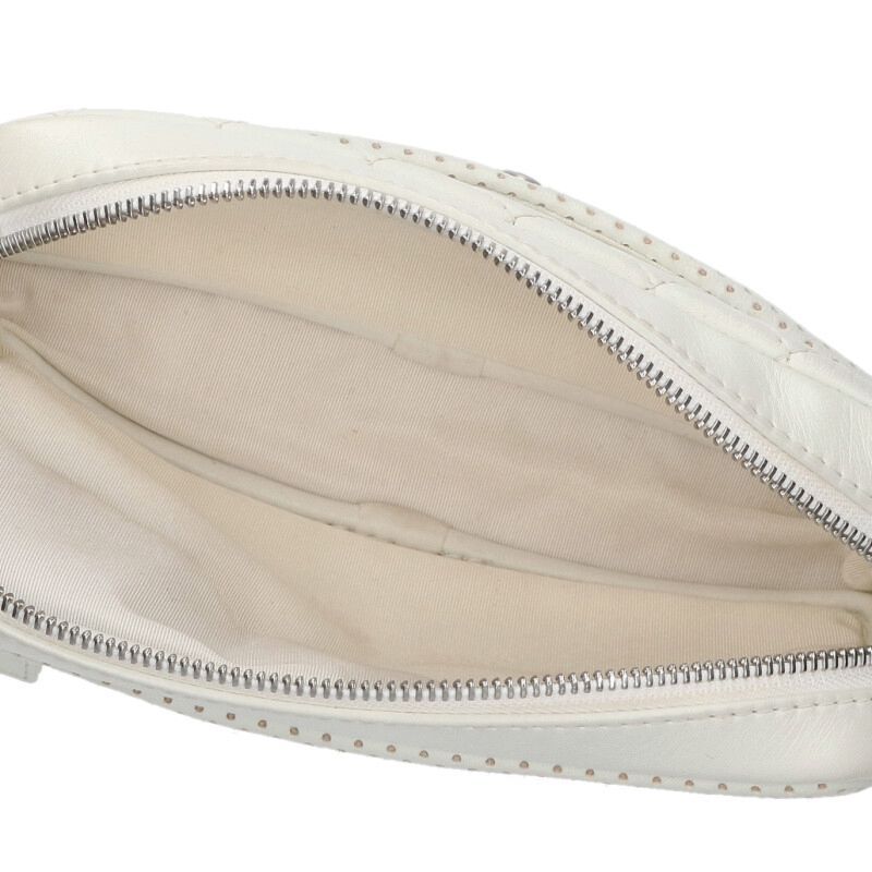 Chanel Lamb Skin Perforated Leather Shoulder Bag Women