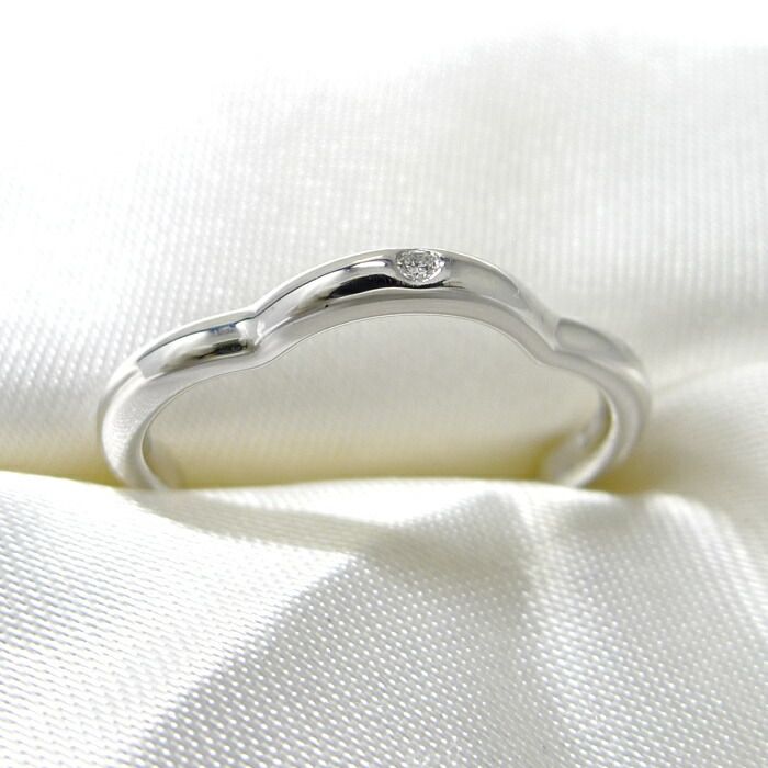 Chanel Camellia Ring 750wg 18K White Gold White Togo Old Diamond Size 48 Approx