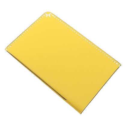 Hermes Card Case H Serie Evercolor Jeanne Naples Yellow Stamped B (made in