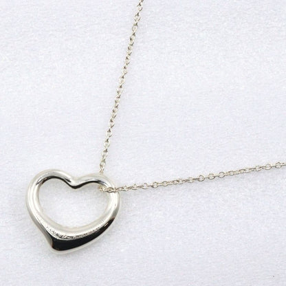 Tiffany & Co Open Heart Elsa Peretti 925 Silver Ladies 2.7g Necklace