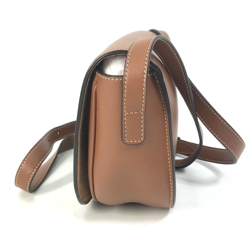 Celine Shoulder Bag Folco Cuir Triomphe 198263du3 Leather Tan Brown