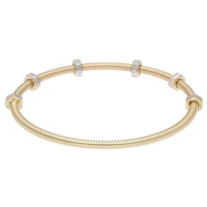Cartier Ecrou DE Cartier Bracelet Ecru De 18K Yellow Gold Bucket Diamond