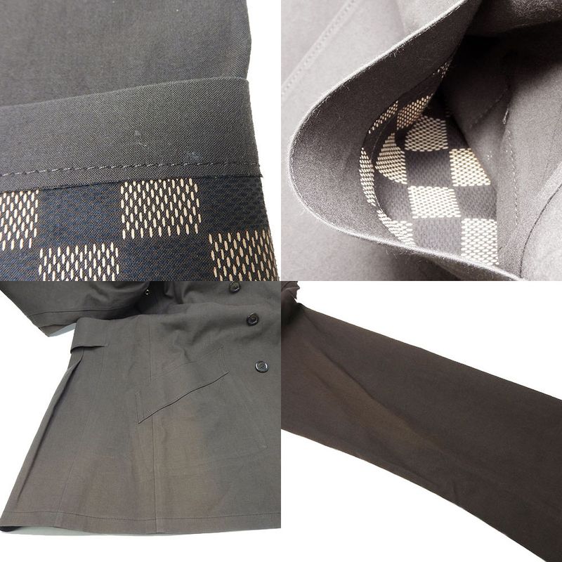 Louis Vuitton Trenchcoat 13196 Cotton Brown - Mackintosh Damier Women Louis