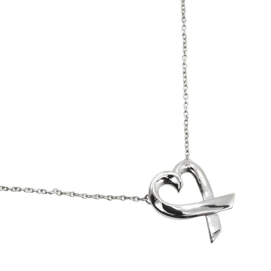 Tiffany & Co Loving Heart Paloma Picasso 925 Silver Ladies 2.4g Necklace