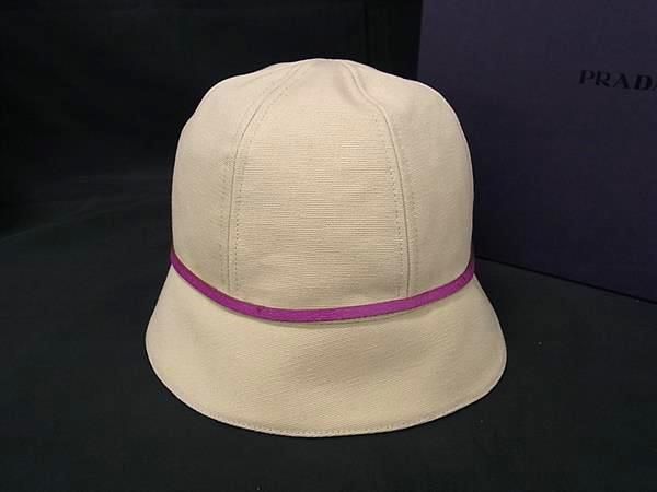 Prada Bucket Hat Size M Women's Beige Fr2111