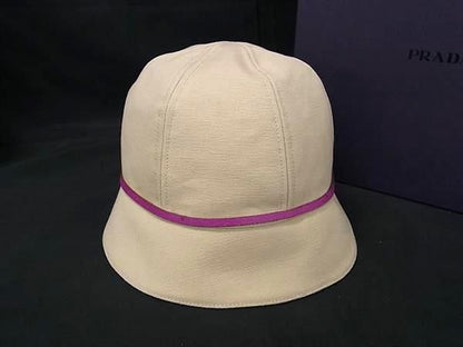 Prada Bucket Hat Size M Women's Beige Fr2111