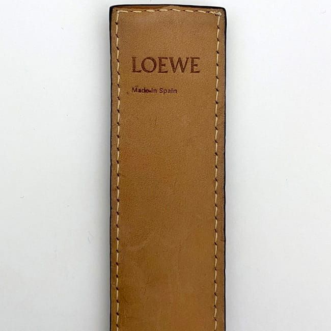 Loewe Bracelet Brown Anagram Excellent Condition Leather Preowned Loewe
