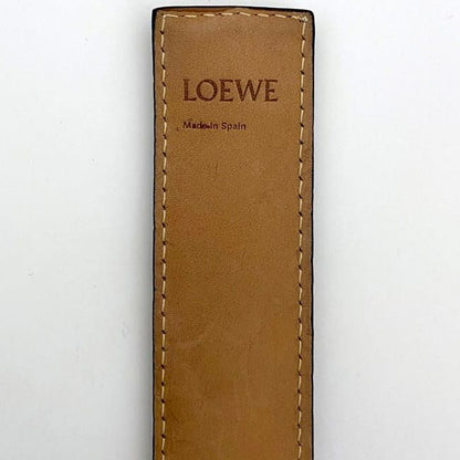 Loewe Bracelet Brown Anagram Excellent Condition Leather Preowned Loewe