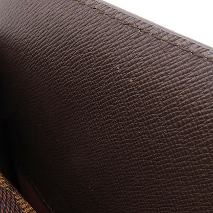 Louis Vuitton Handbag Triana Damier Canvas Damier Ebene Gold Hardware Brown