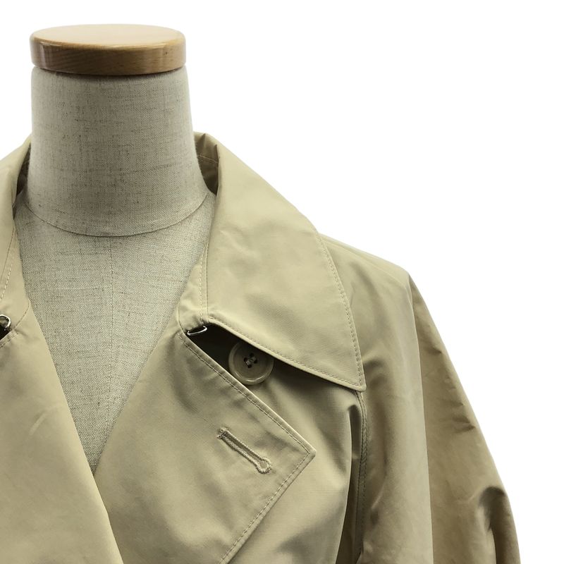 Prada - Puff Sleeve Trench Coat - 38 - Beige - Women's