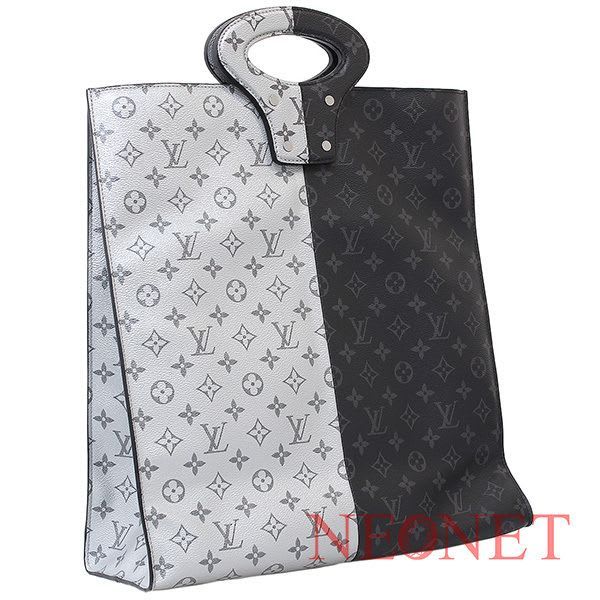 Louis Vuitton Monogram Pacific Eclipse Split Line Design Tote Bag Handbag