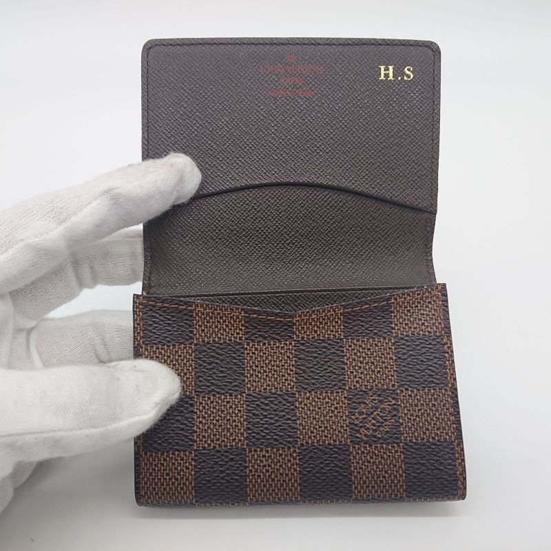 Louis Vuitton Business Card Holder Card Case Damier Enveloppe Carte De Visite HS