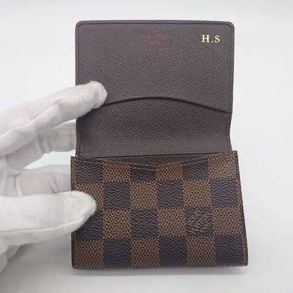Louis Vuitton Business Card Holder Card Case Damier Enveloppe Carte De Visite HS