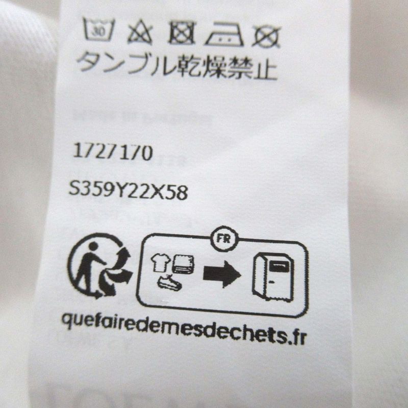 Loewe Anagram Embroidery Short Sleeve Short Sleeve T-Shirt Size L White Ladies