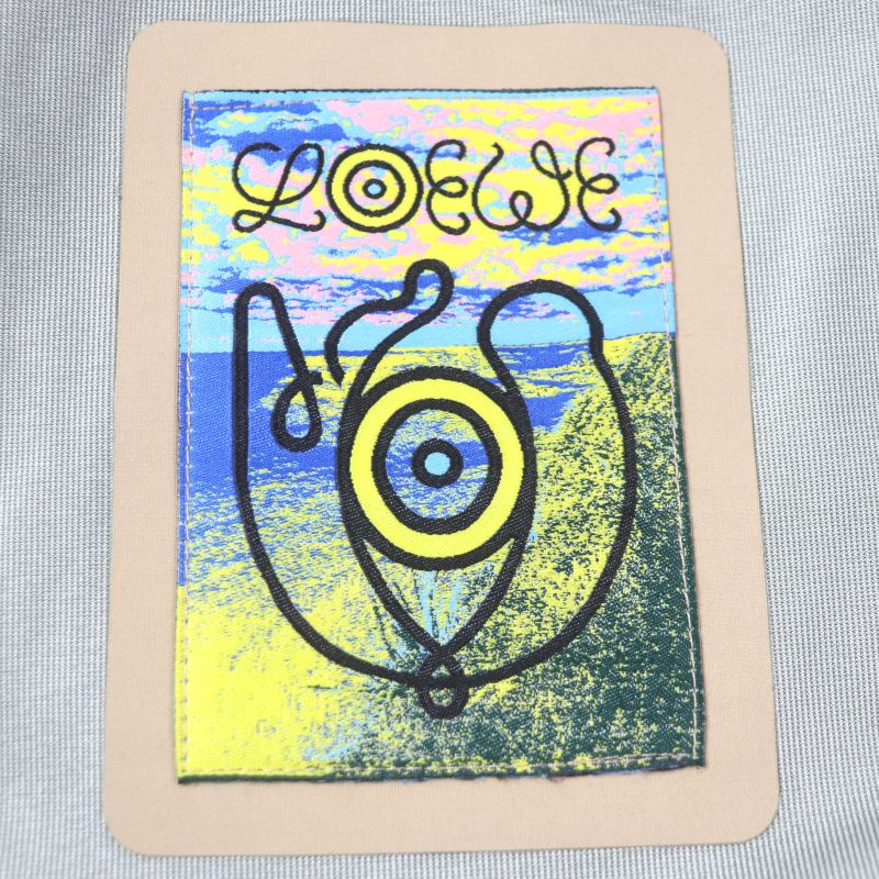 LOEWE H2108161nu Eye LOEWE Nature ELN Parka Jacket Logo Embroidery Color Block