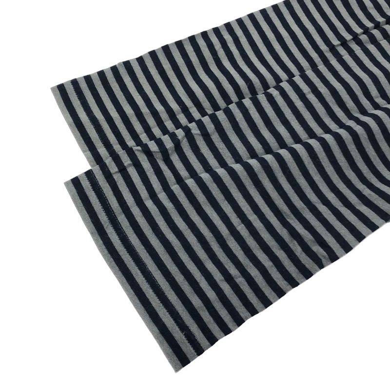 Balenciaga 11aw Paneled Henley Neck Striped Cut & Sewn 273970 Tv977 Gray XS